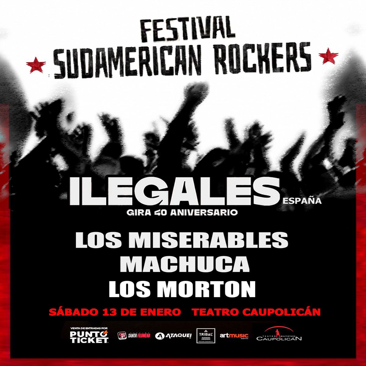 Ilegales encabezará el Festival Sudamerican Rockers